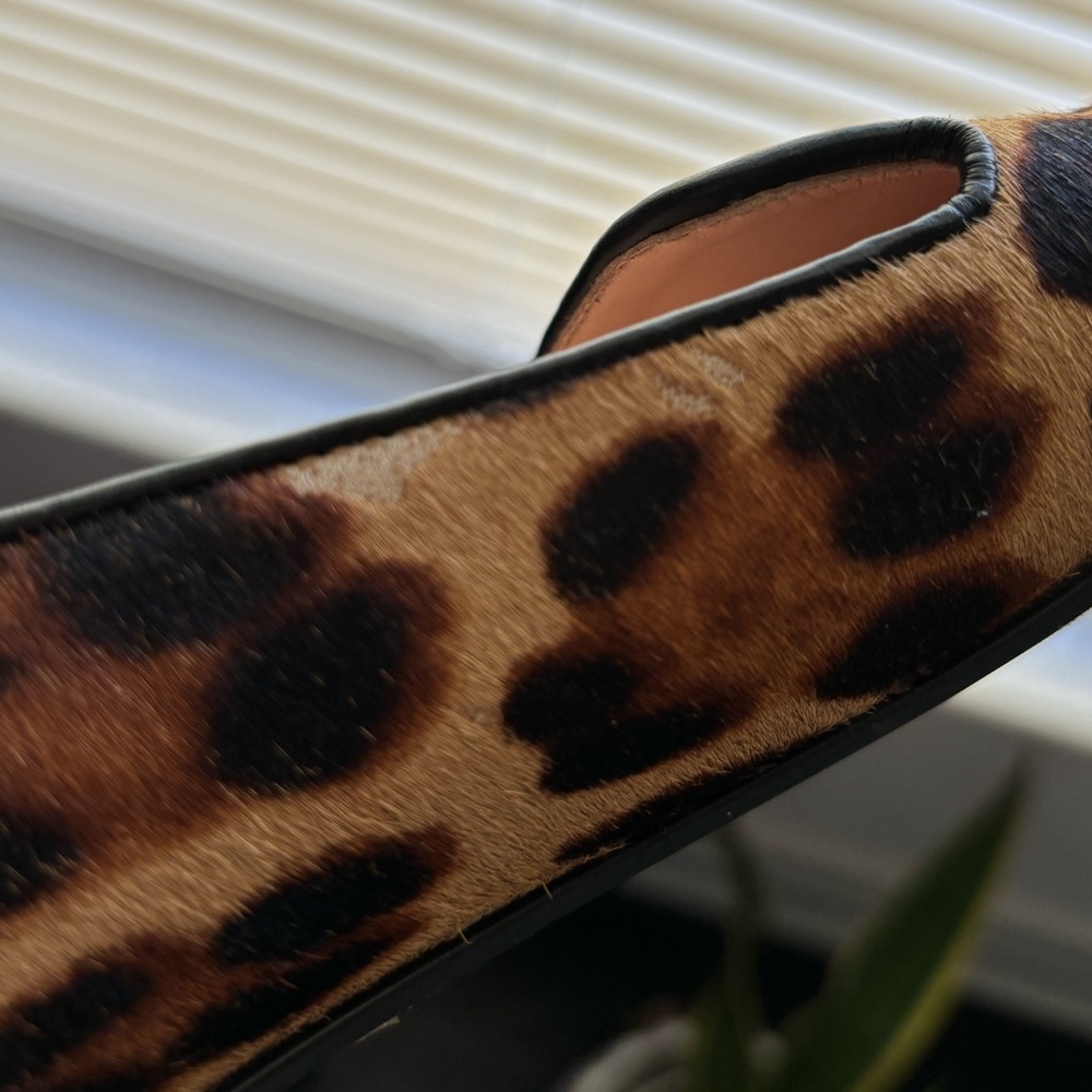 Jcrew leather Leopard Print Women's Loafers - Picture 6 of 8